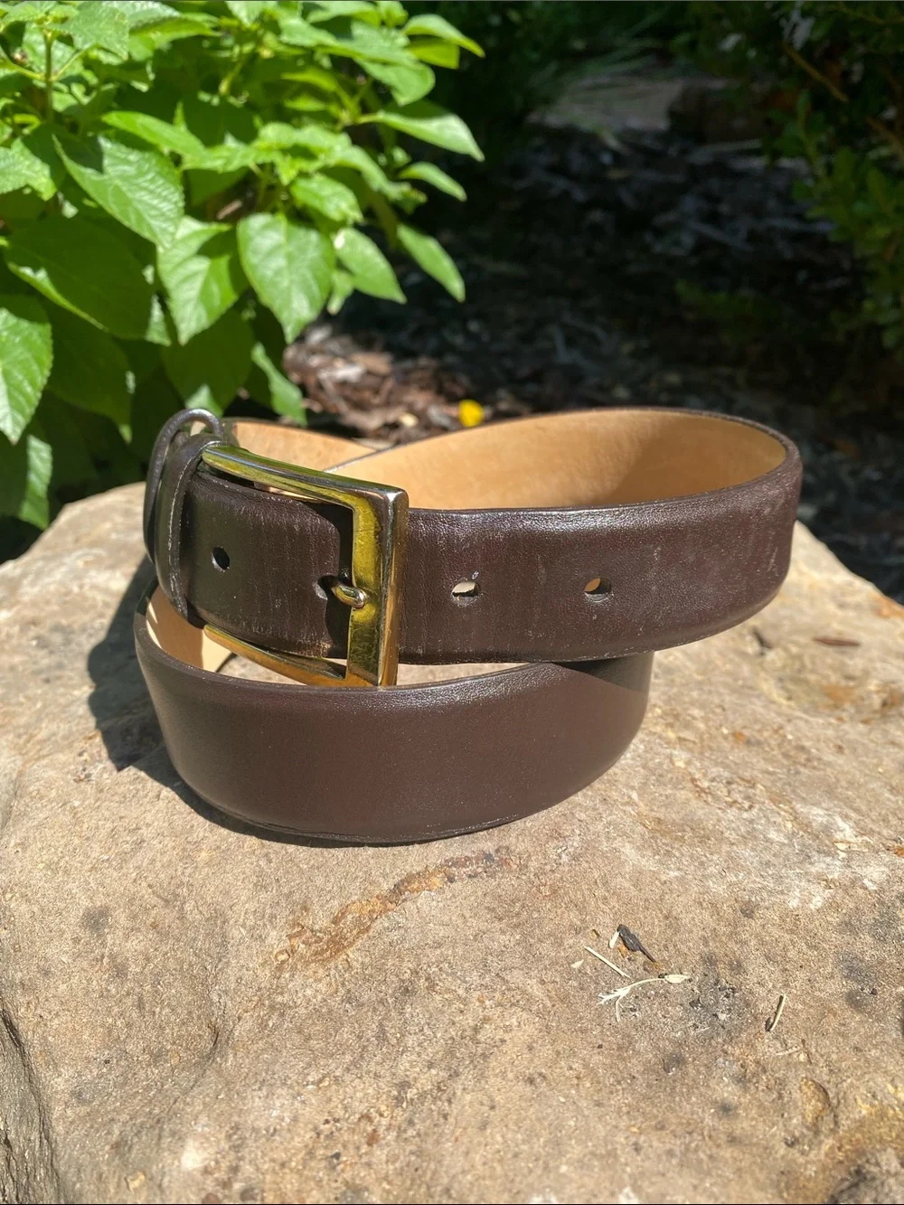 W. Kleinberg for Neiman Marcus brown Leather Belt